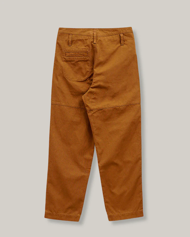 NIGEL CABOURN ANGLED POCKET TROUSER - DUCK CANVAS - BROWN - Image 2