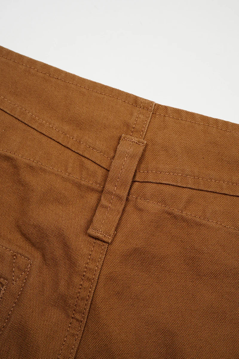 NIGEL CABOURN ANGLED POCKET TROUSER - DUCK CANVAS - BROWN - Image 8