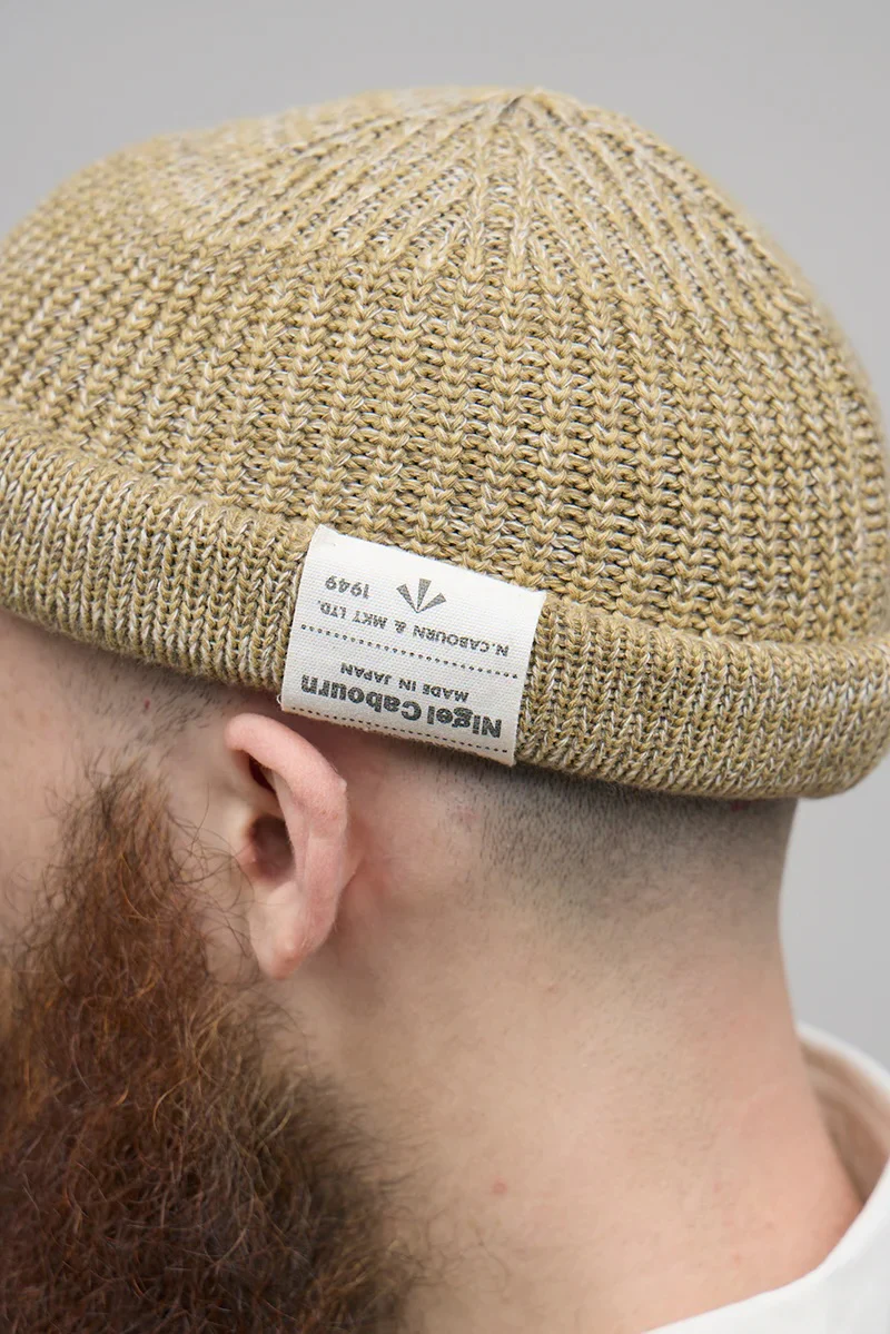 NIGEL CABOURN BEANIE COTTON - BEIGE - Image 3