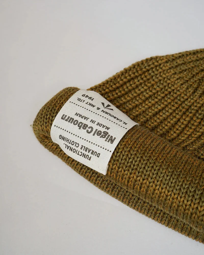 NIGEL CABOURN BEANIE COTTON - GREEN - Image 2