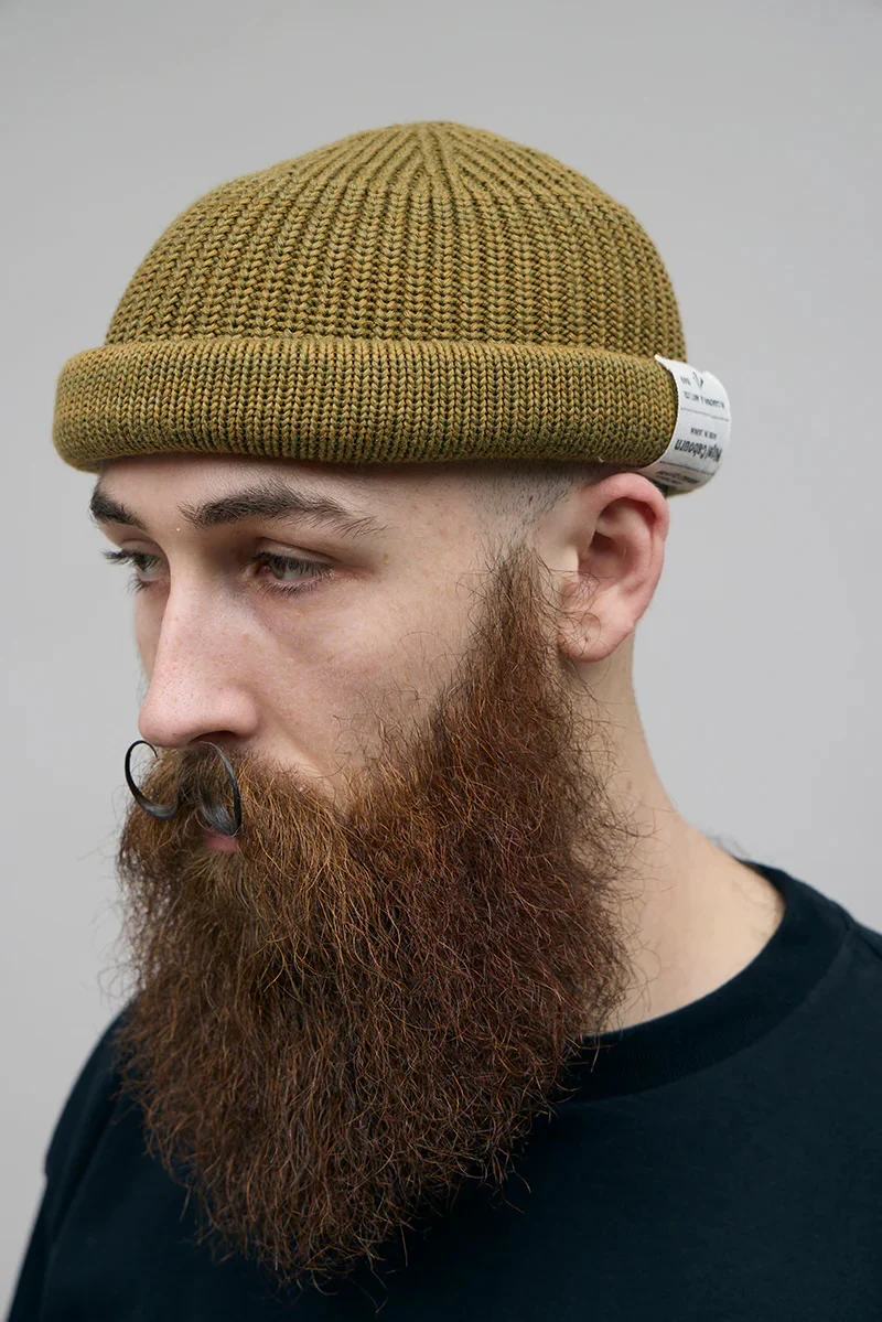 NIGEL CABOURN BEANIE COTTON - GREEN - Image 3