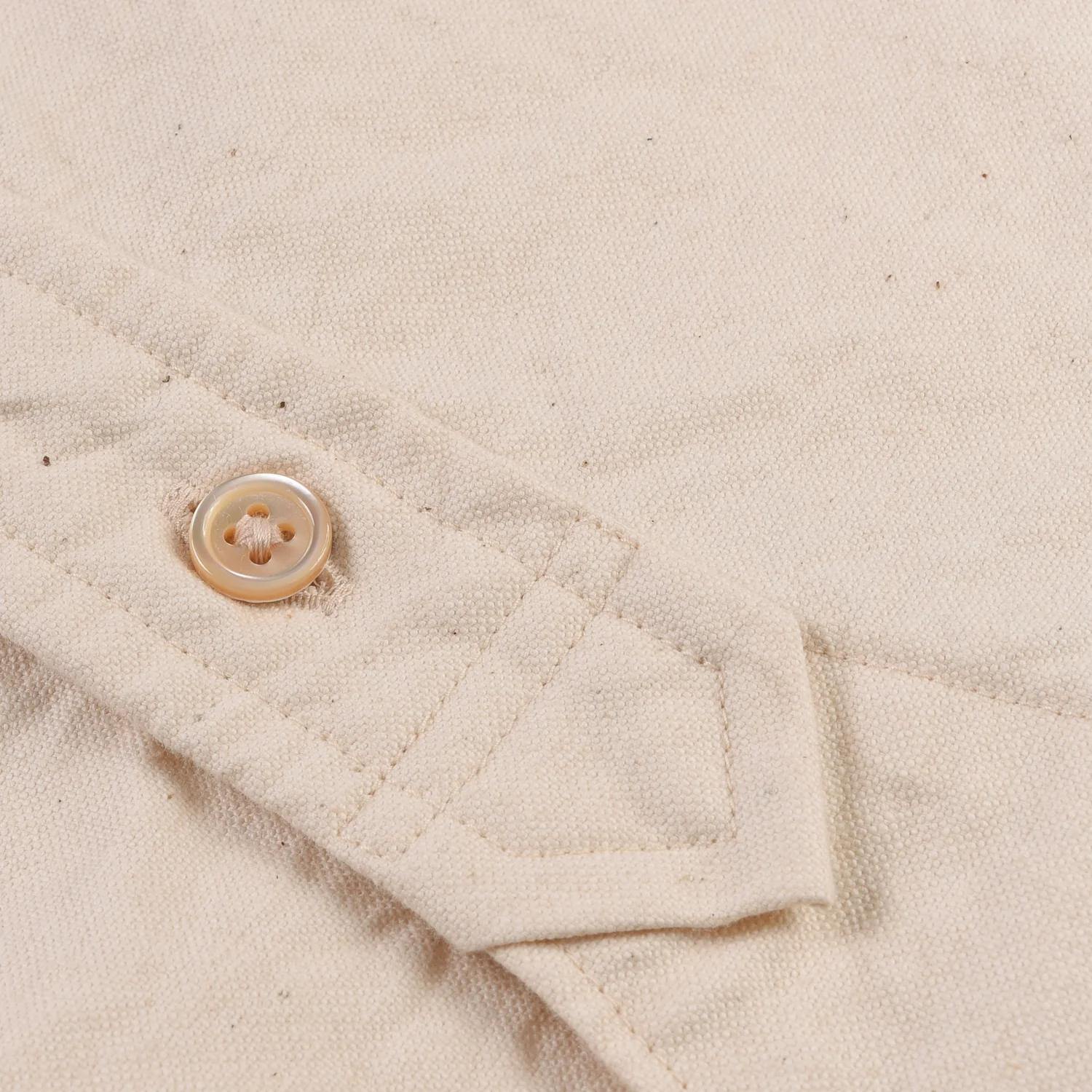 NIGEL CABOURN MAINLINE BRITISH OFFICERS SHIRT - IVORY - Image 5