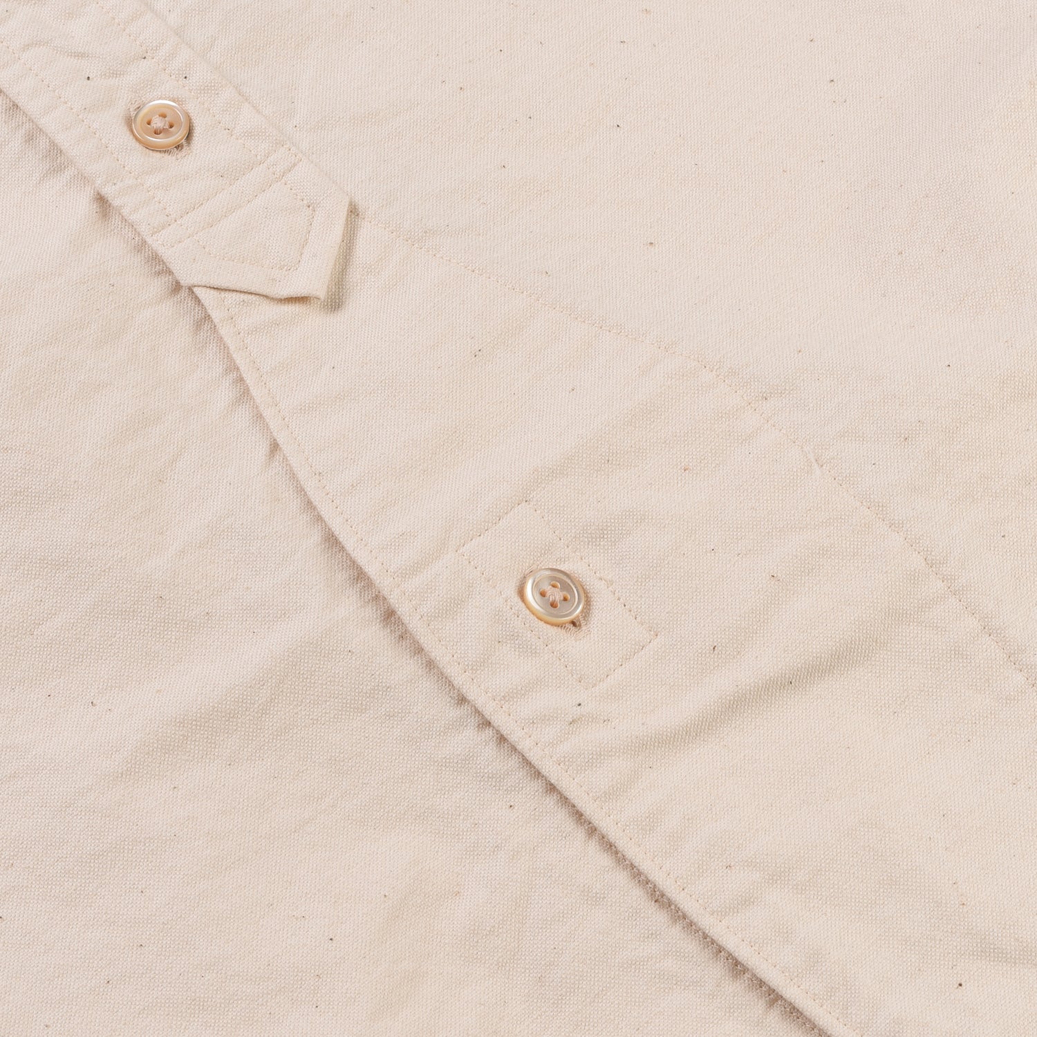 NIGEL CABOURN MAINLINE BRITISH OFFICERS SHIRT - IVORY - Image 6