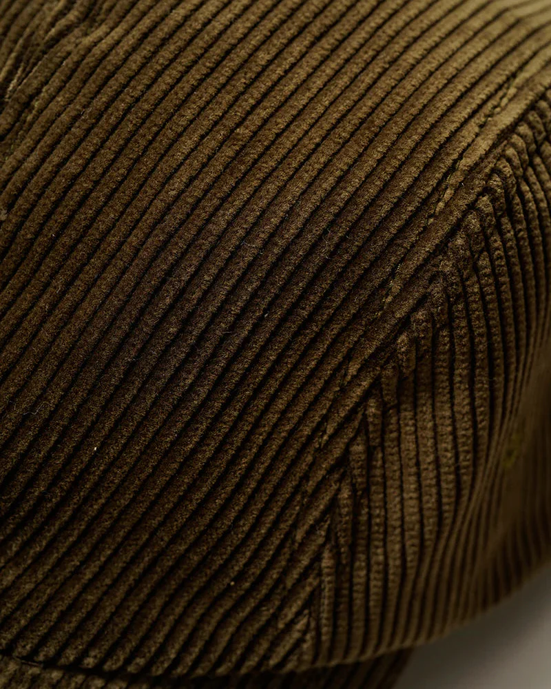 NIGEL CABOURN MAINLINE LOW CAP - 8W CORDUROY - DARK BROWN - Image 2
