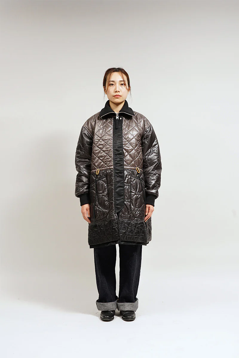 NIGEL CABOURN MAINLINE WOMENS MODIFIED REVERSIBLE COAT - BLACK - Image 5