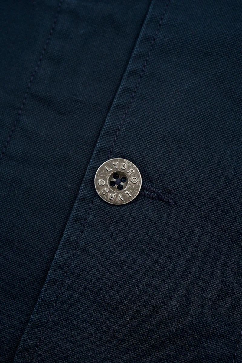 NIGEL CABOURN SHORT ANGLED JACKET - DUCK CANVAS - NAVY - Image 6