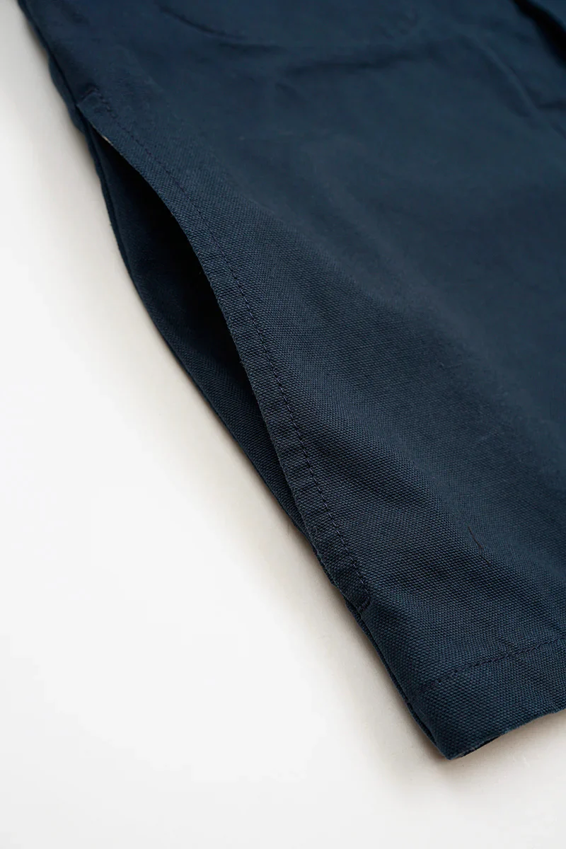NIGEL CABOURN SHORT ANGLED JACKET - DUCK CANVAS - NAVY - Image 8
