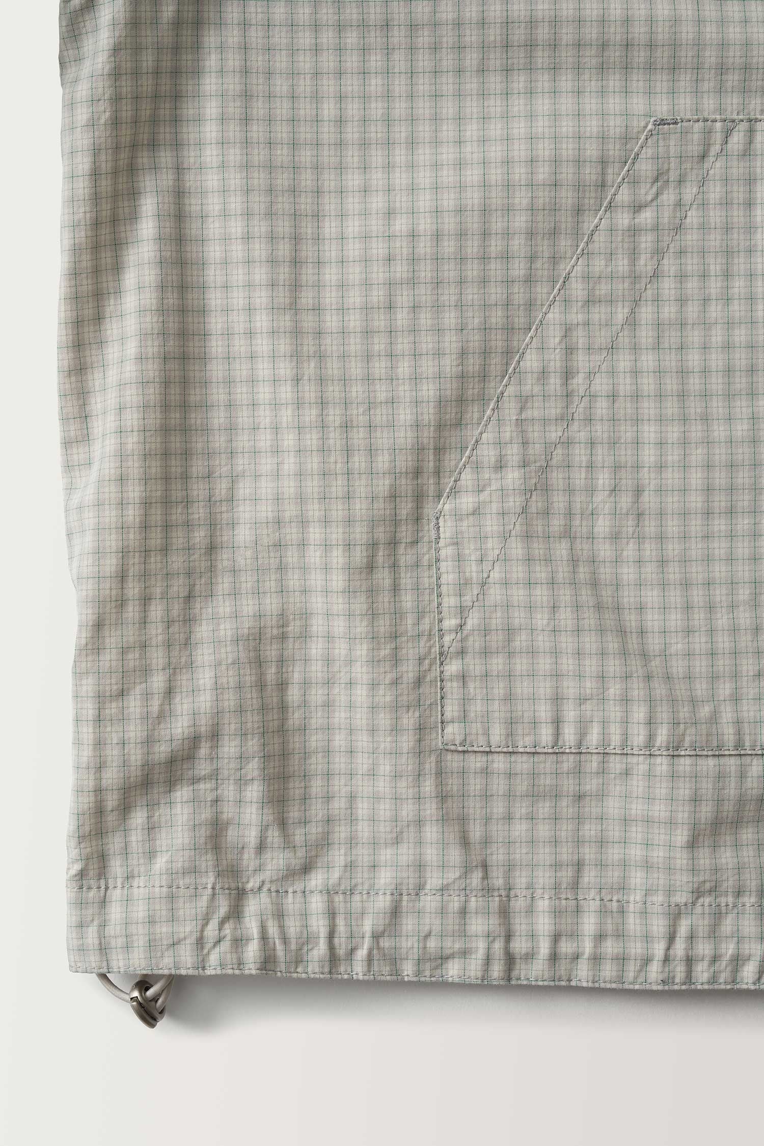 NOTHING WRITTEN CASTEL HOODIE ANORAK - CHECK - Image 5