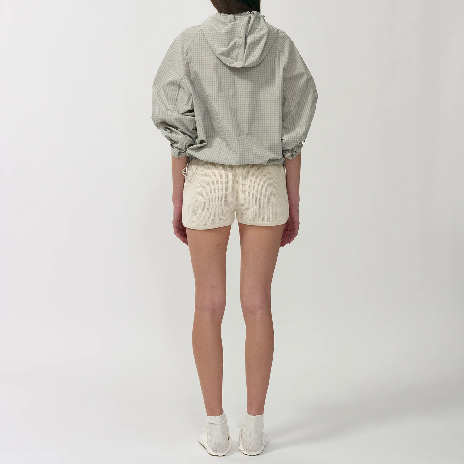 NOTHING WRITTEN CASTEL HOODIE ANORAK - CHECK - Image 9