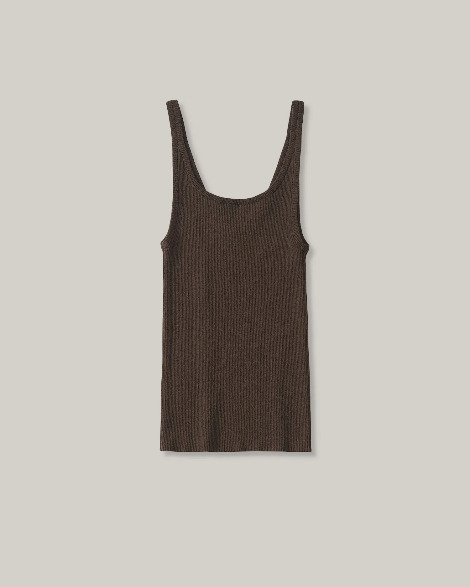 NOTHING WRITTEN HAZE V-NECK SLEEVELESS - BROWN - Image 2