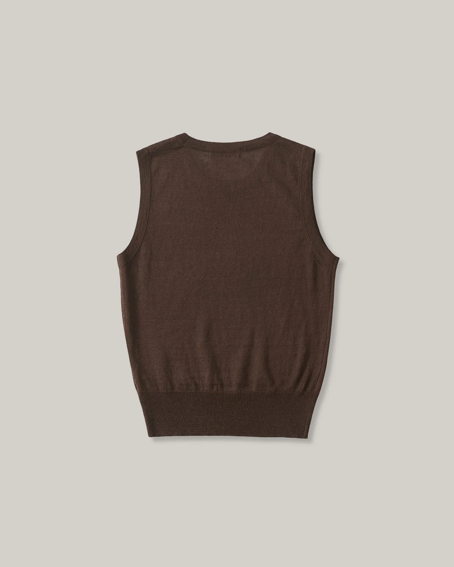 NOTHNG WRITTEN ROLA LINEN SLEEVELESS - BROWN - Image 2