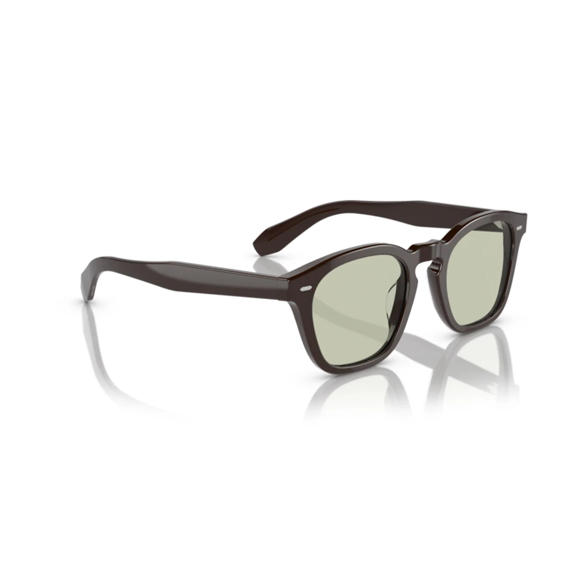 OLIVER PEOPLES N.03 KURI BROWN W/DEMO LENS - GREEN WASH - Image 8