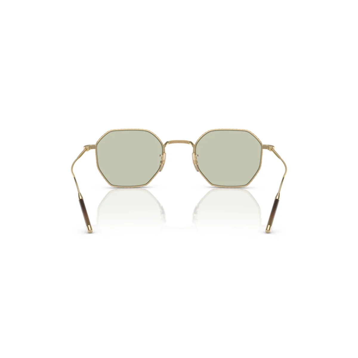 OLIVER PEOPLES TK-5 BRUSHED GOLD W/ DEMO LENS GREEN WASH - Image 7