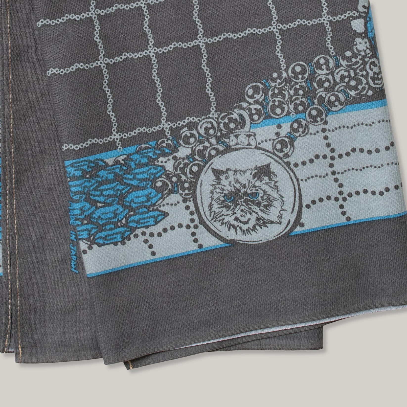 ONE EAR BRAND "ORE-OSSAN" BANDANA - GREY - Image 3
