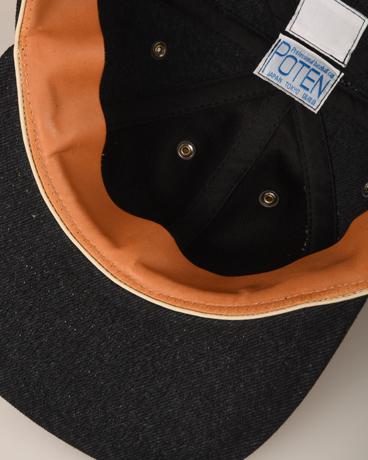 POTEN 90's DENIM CAP - BLACK - Image 5