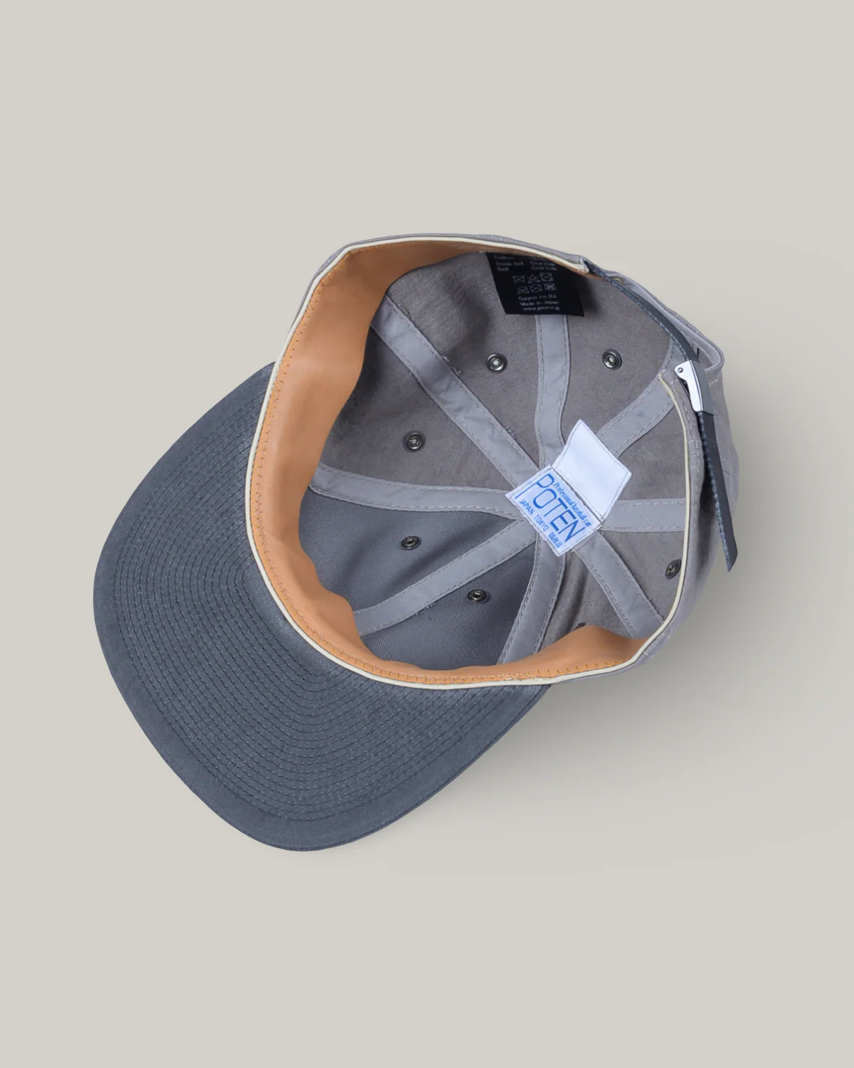 POTEN COTTEN WASHER CAP - GREY - Image 2