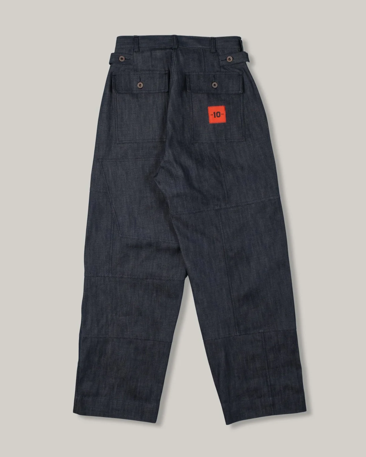 PPHH x W'MENSWEAR UNISEX FREEDOM FLIGHT TROUSER - BLUE DENIM - Image 3