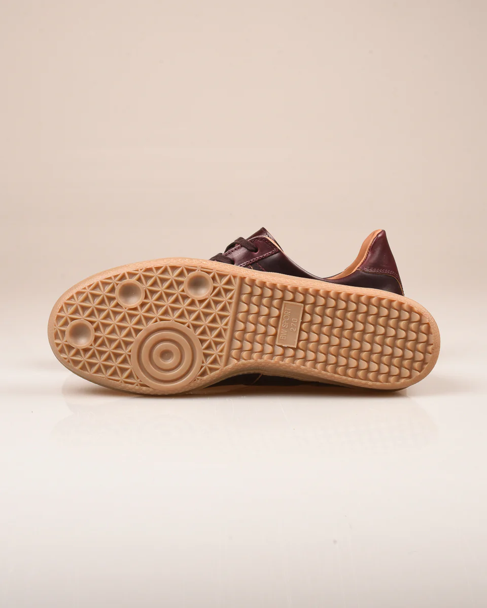 REPRODUCTION OF FOUND - GERMAN MILITARY TRAINER - BURGUNDY HORWEEN - Image 3