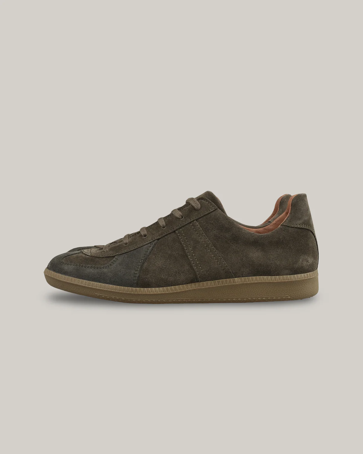 REPRODUCTION OF FOUND - GERMAN MILITARY TRAINER - OLIVE SUEDE - Image 2
