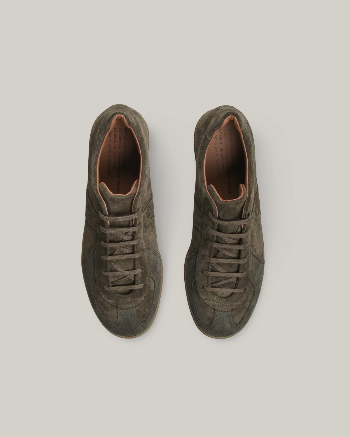 REPRODUCTION OF FOUND - GERMAN MILITARY TRAINER - OLIVE SUEDE - Image 4