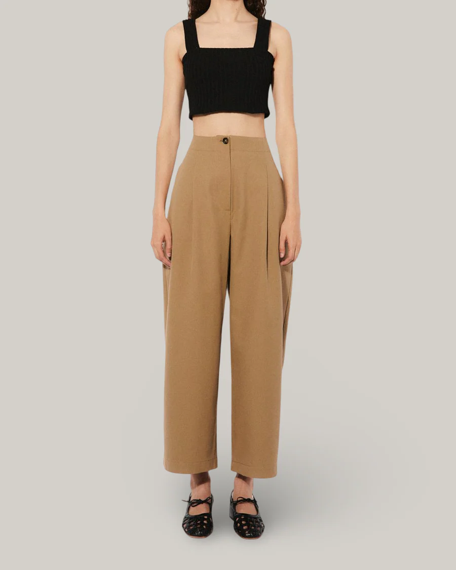 RITA ROW FOAM PANTS - BROWN