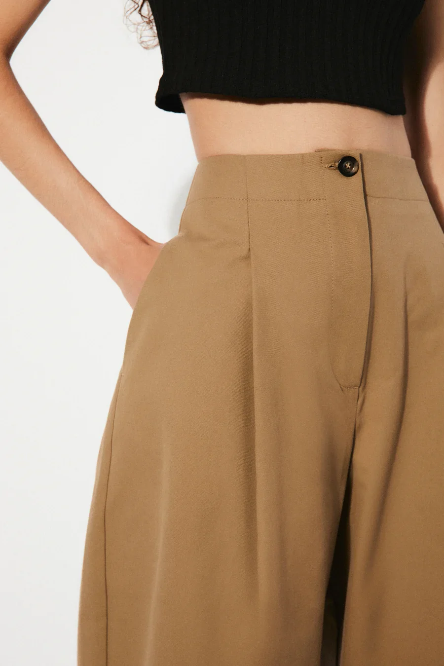 RITA ROW FOAM PANTS - BROWN - Image 2