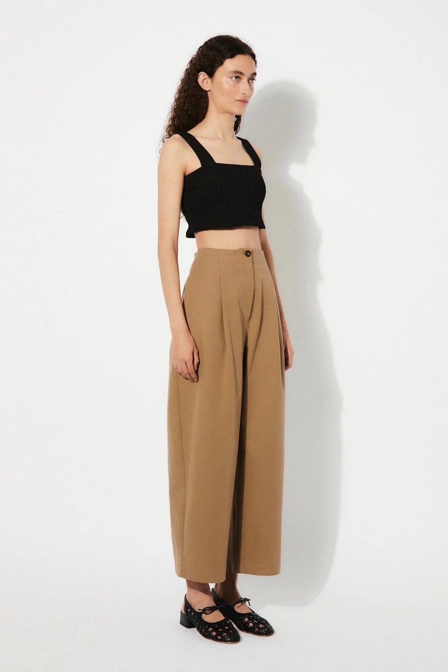 RITA ROW FOAM PANTS - BROWN - Image 3