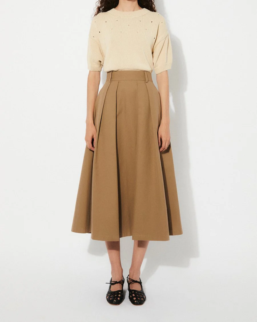 RITA ROW OPAL SKIRT - BROWN - Image 5