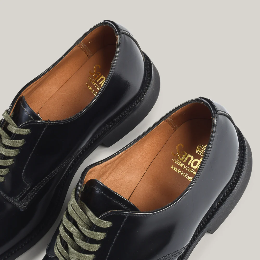 SANDERS FEMALE MILITARY DERBY SHOE - BLACK - Image 8