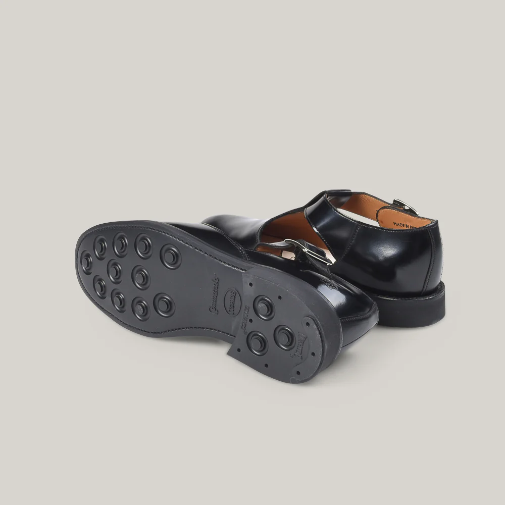 SANDERS FEMALE MILITARY SANDAL - BLACK - Image 4
