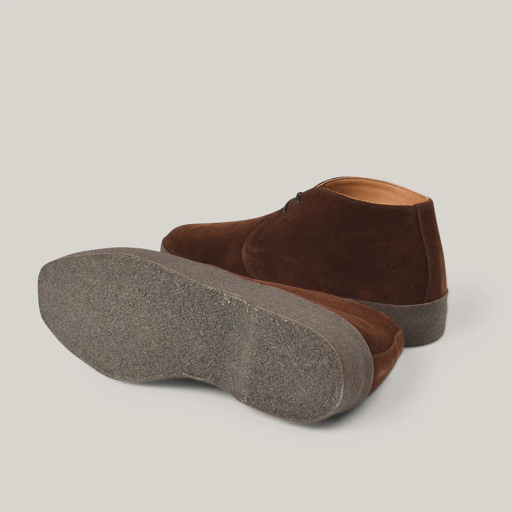 SANDERS MENS POLO SUEDE BRIT CHUKKA BOOT - SNUFF - Image 4