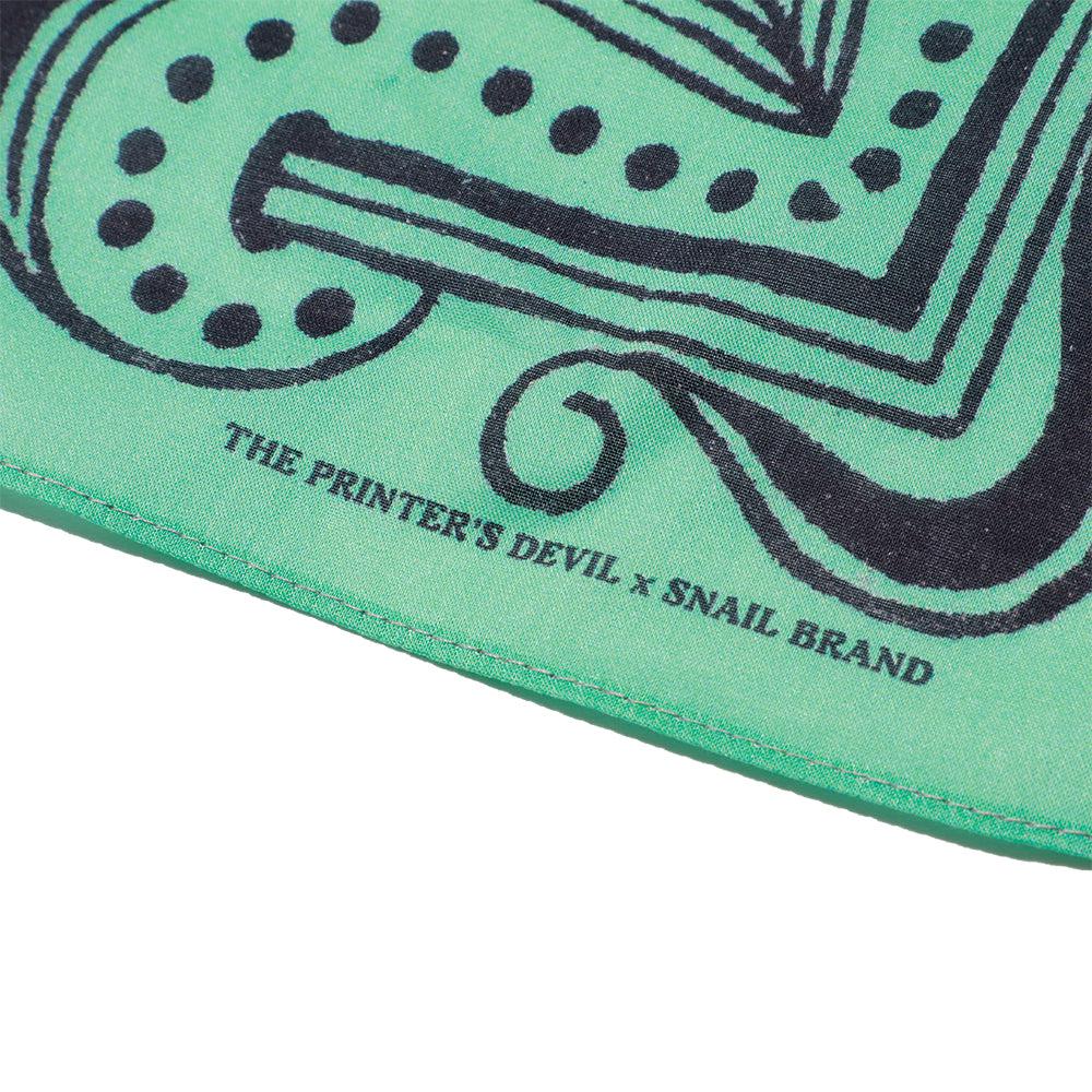 SNAIL BRAND BANDANA - GREEN - Image 4