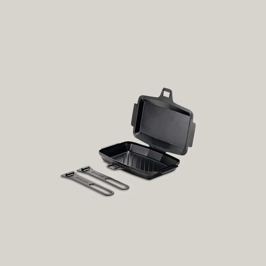 SNOW PEAK CAST IRON SANDWICH SKILLET - Image 3