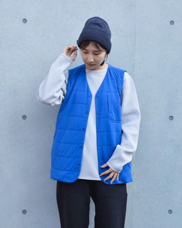 SNOW PEAK FLEXIBLE INSULATED VEST - BLUE - Image 2