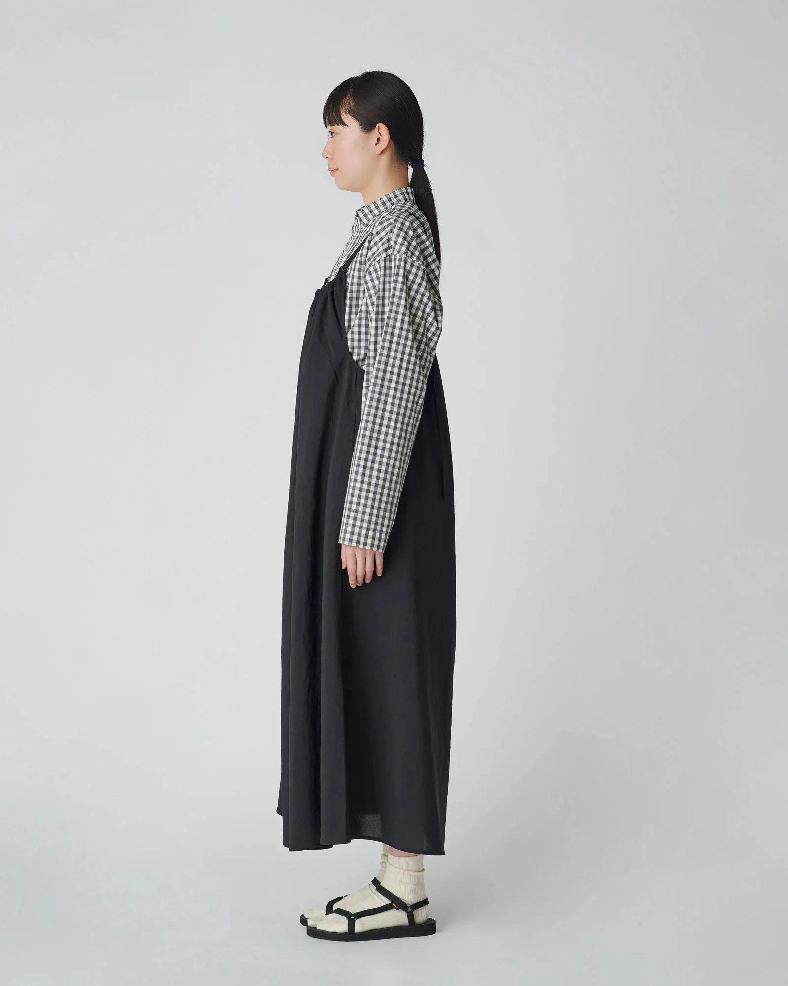 SNOW PEAK PE LIGHT POPLIN DRESS - NAVY - Image 4
