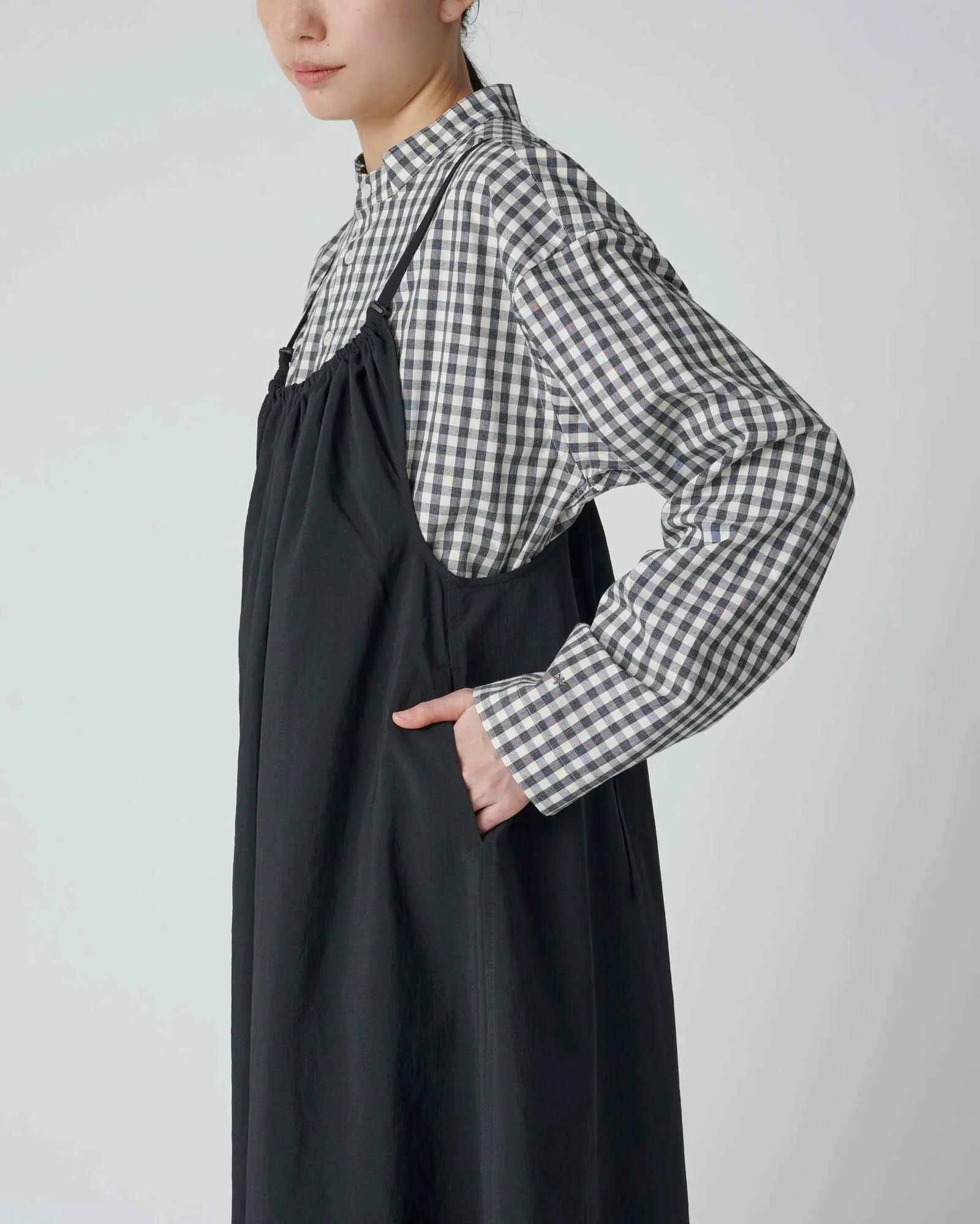 SNOW PEAK PE LIGHT POPLIN DRESS - NAVY - Image 6