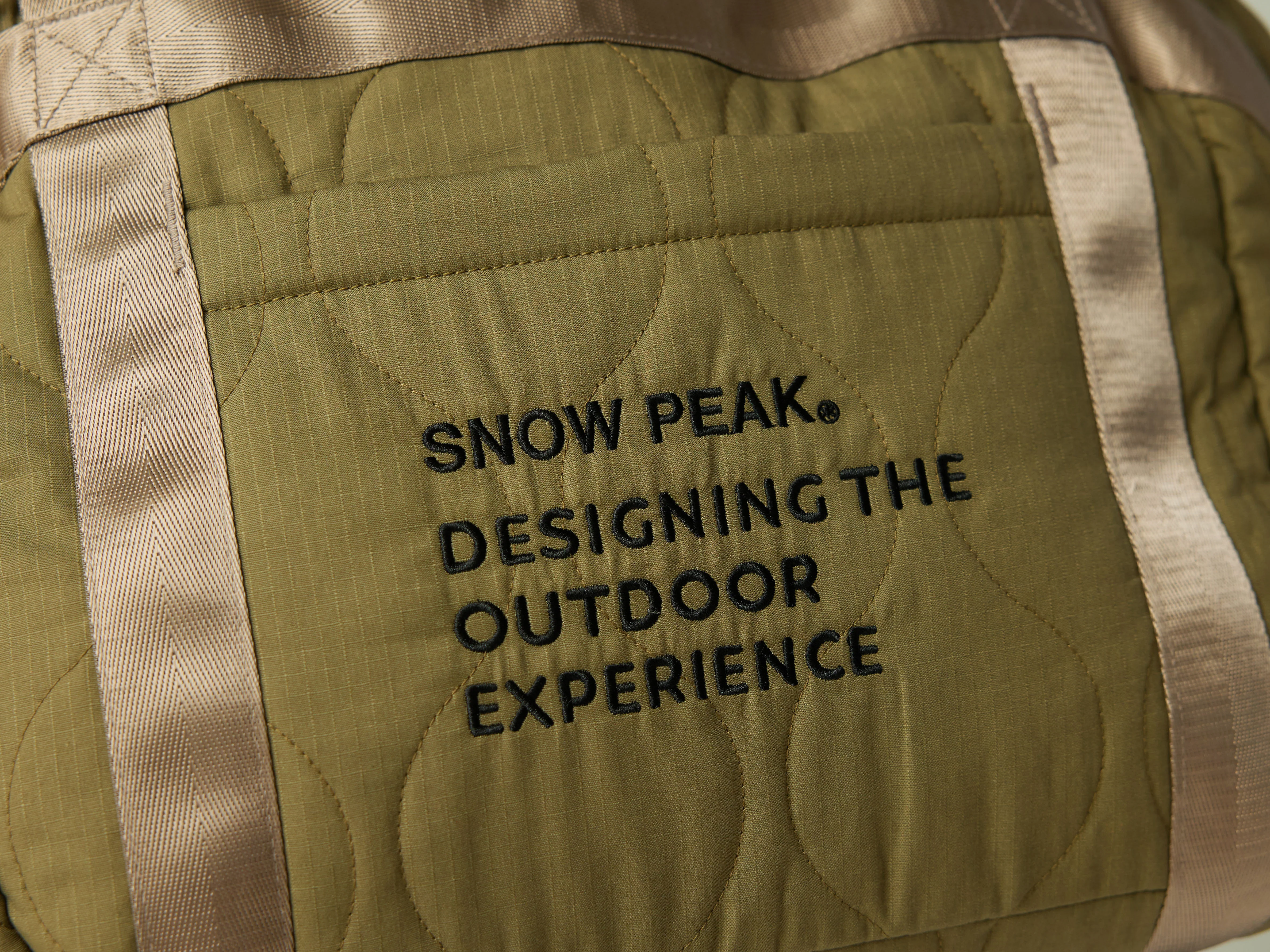 SNOW PEAK QUILTED RIPSTOP DUFFLE - OLIVE - Image 8