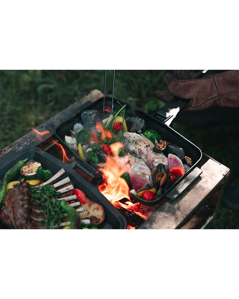 SNOW PEAK STAINLESS FIREPLACE GRILL PRO. L - Image 4