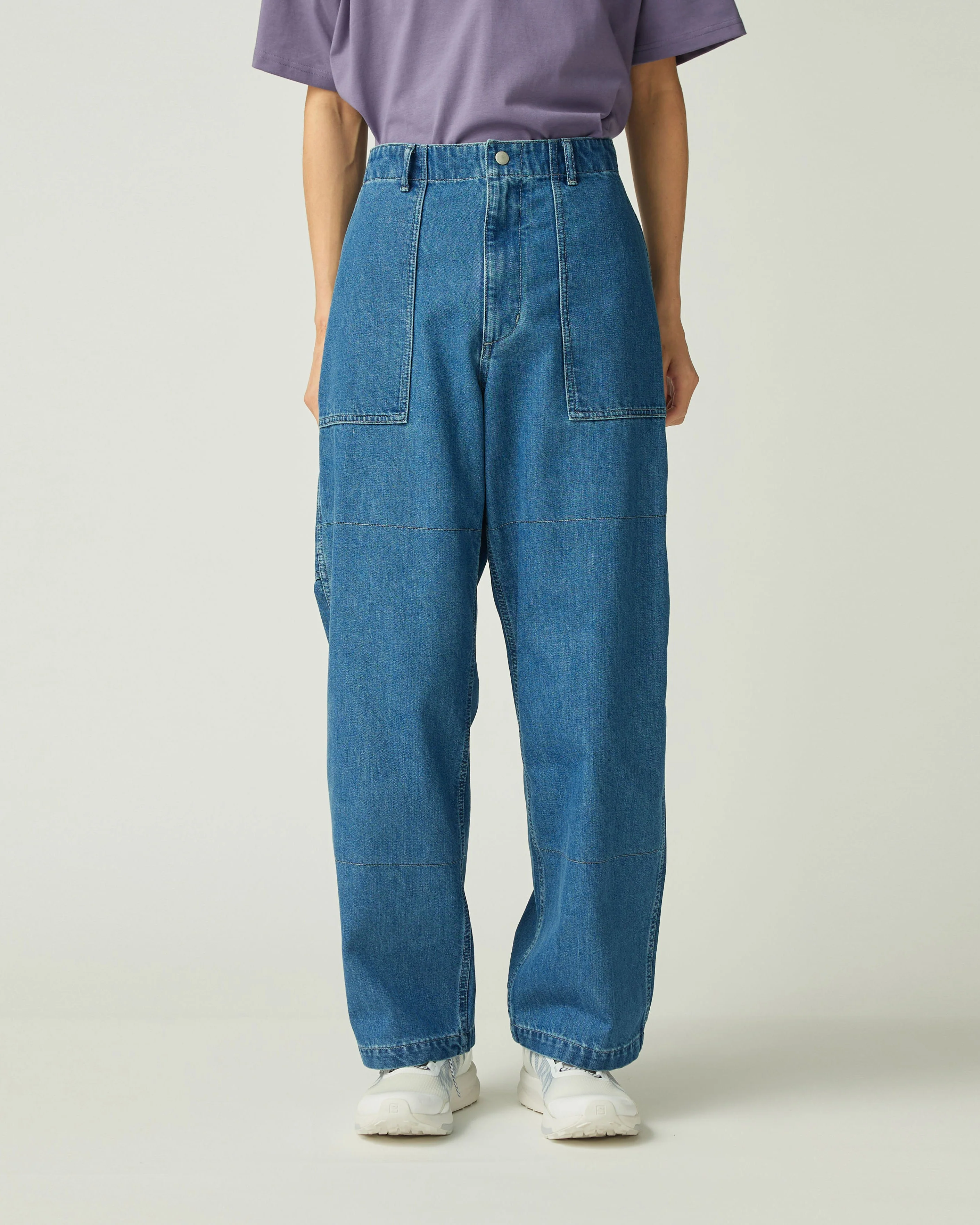 SNOW PEAK TAKIBI DENIM PANTS - LIGHT BLUE - Image 3