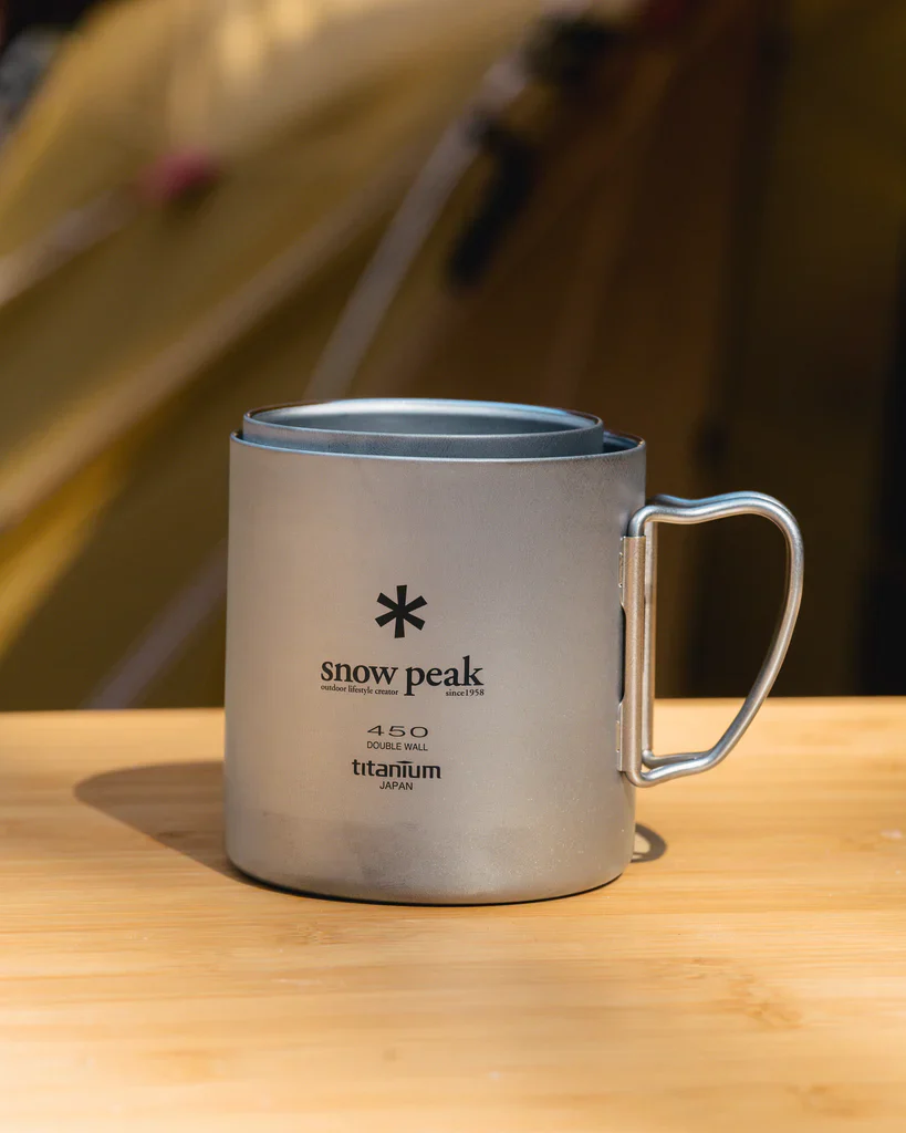 SNOW PEAK TI-DOUBLE 450G MUG - TITANIUM - Image 3