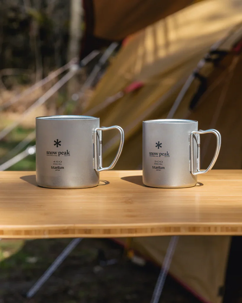 SNOW PEAK TI-DOUBLE 450G MUG - TITANIUM - Image 4
