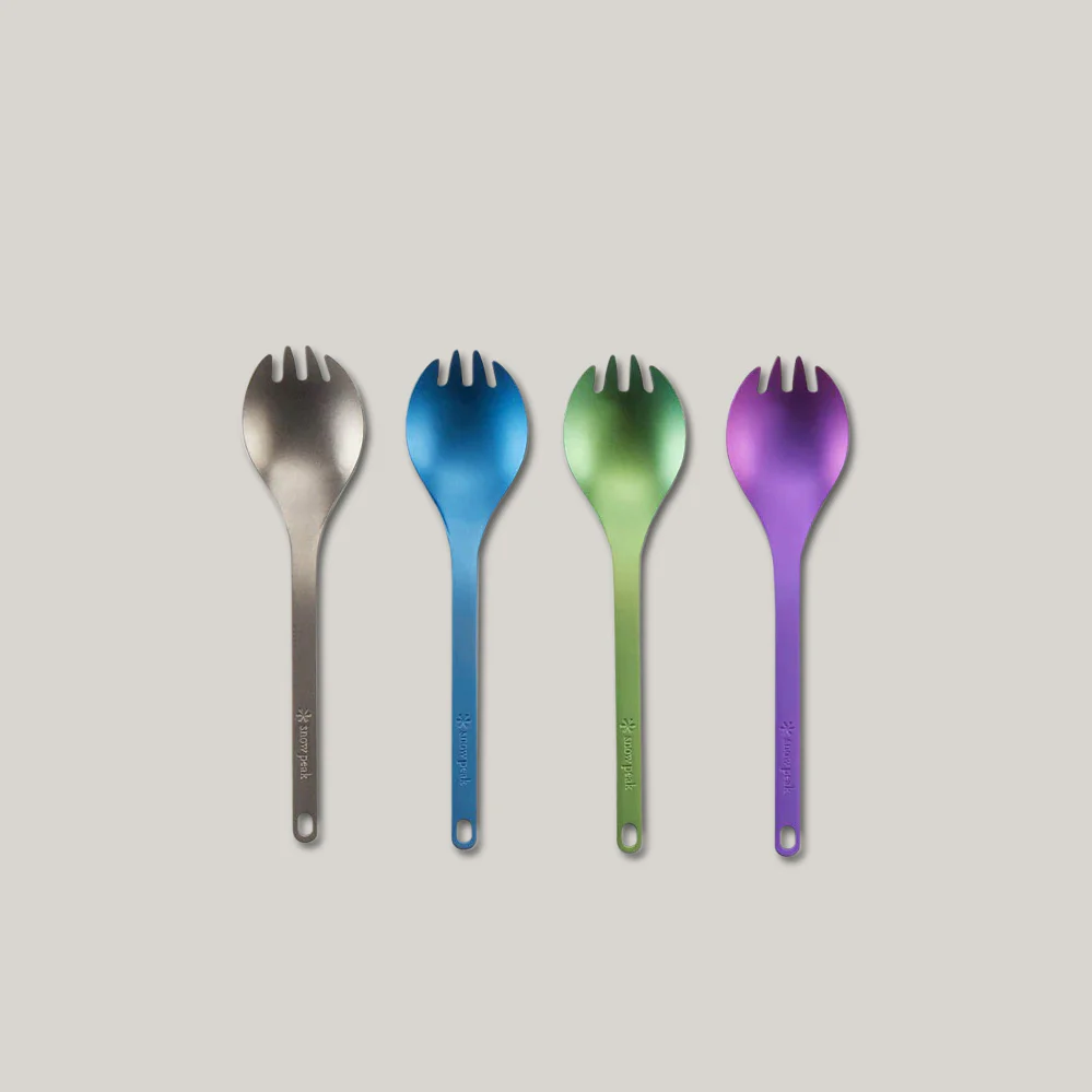 SNOW PEAK TITANIUM SPORK - PURPLE - Image 2