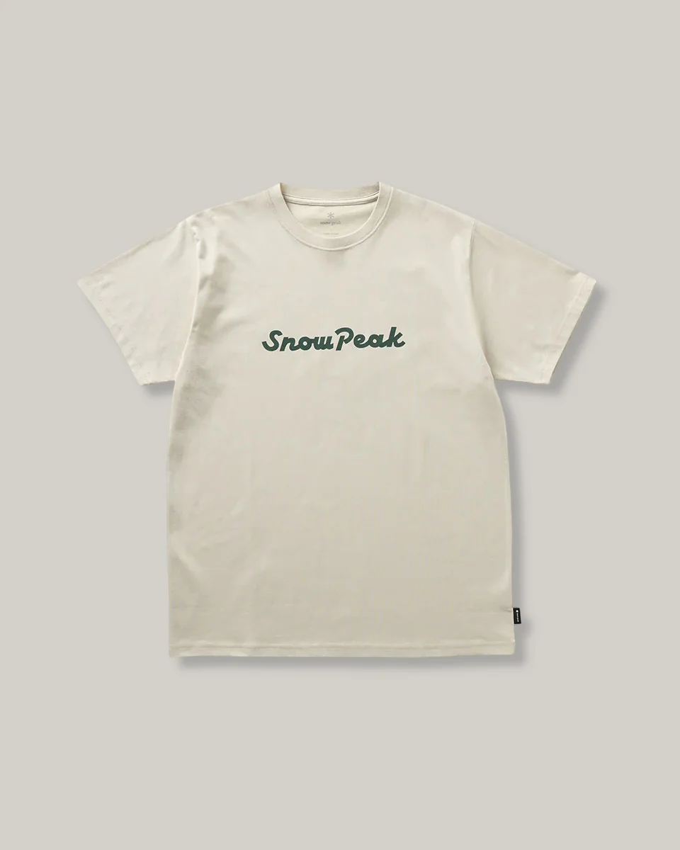 SNOW PEAK TYPOGRAPHY T-SHIRT - IVORY