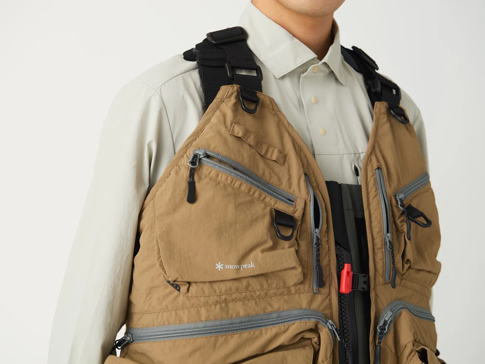 SNOW PEAK V1 STRAP FLY FISHING VEST - BEIGE - Image 8