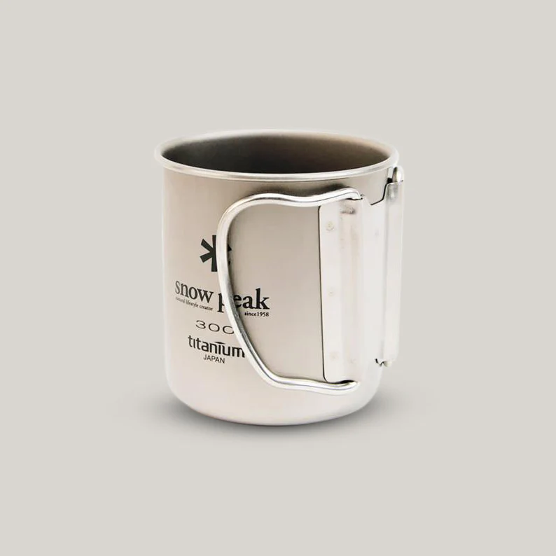 SNOW PEAK TITANIUM SINGLE CUP 300 FOLDING HANDLE CUP - Image 2