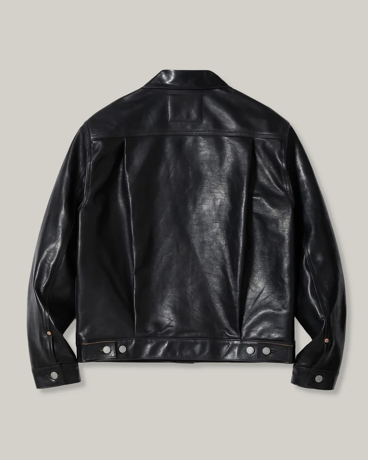 SUGAR CANE 1953 HORSEHIDE LEATHER JACKET - BLACK - Image 3
