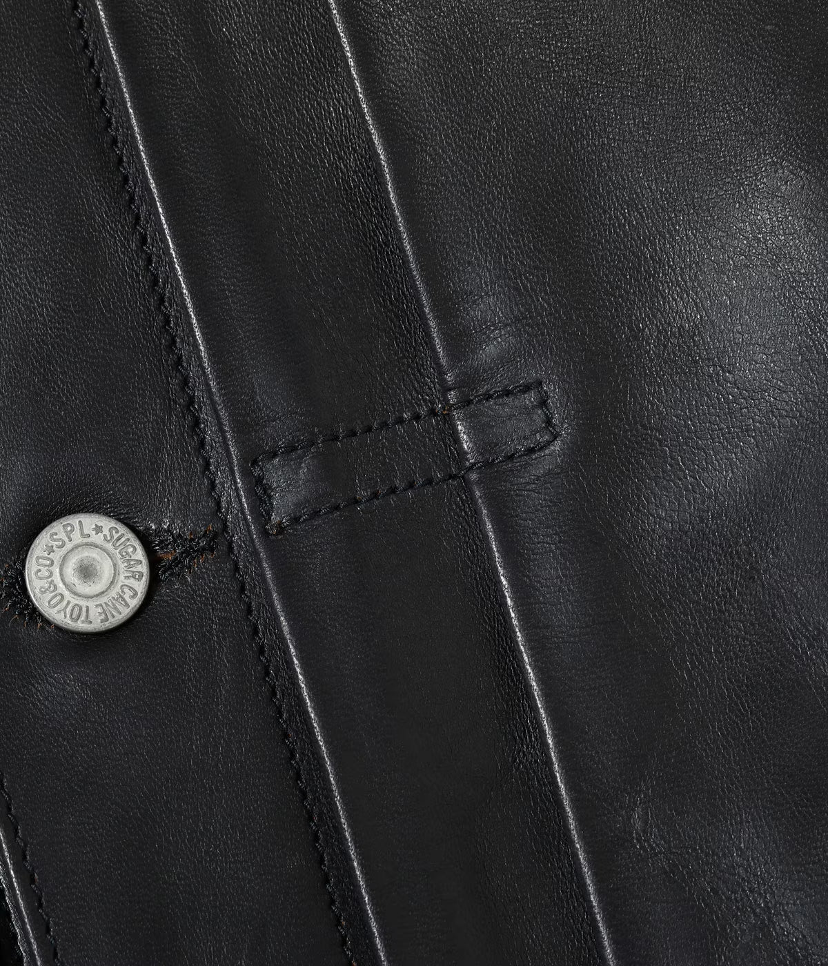SUGAR CANE 1953 HORSEHIDE LEATHER JACKET - BLACK - Image 7