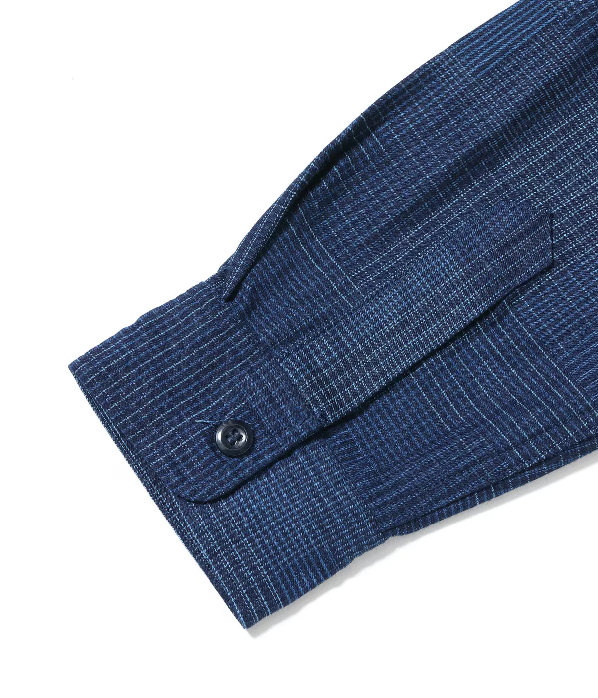 SUGAR CANE INDIGO PATCHWORK WORK SHIRT -  DARK INDIGO - Image 7