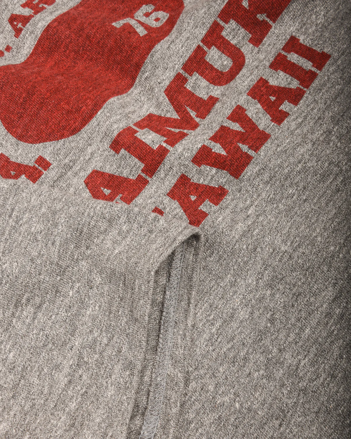 SUN SURF SLUB YARN FOOTBALL T-SHIRT - HEATHER GREY - Image 3