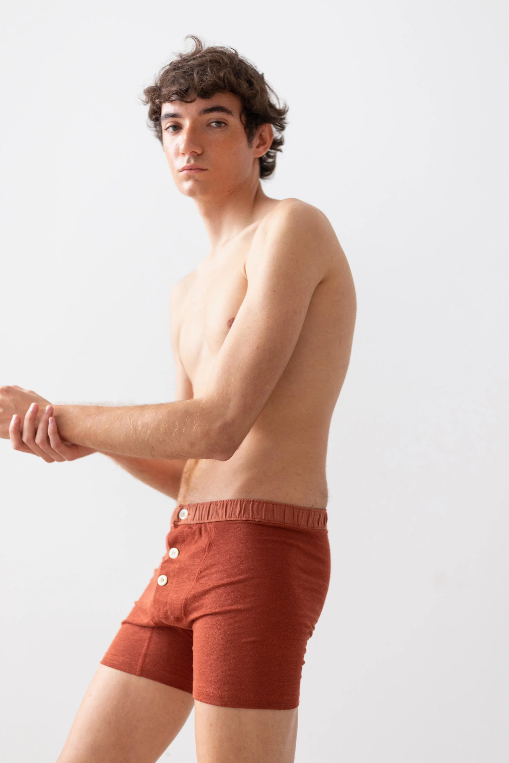TA-CT GENDERLESS SHORT PANTS - TOMORI - RUST - Image 6